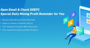 Super informacje z kopalni OXBTC - powiadomienie o dostosowaniu opłaty za energię elektryczną
