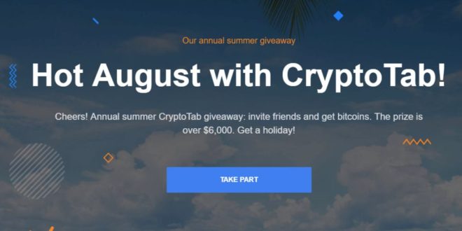 Gorący sierpień z CryptoTab!