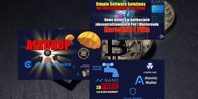 Nano za free! Simple Software Solutions na liście Simple Pos Pool. AIRDROP Exclusive Coin (EXCL). Bitcoin osiągnie nowe ATH. Nadchodzi era Bitcoina