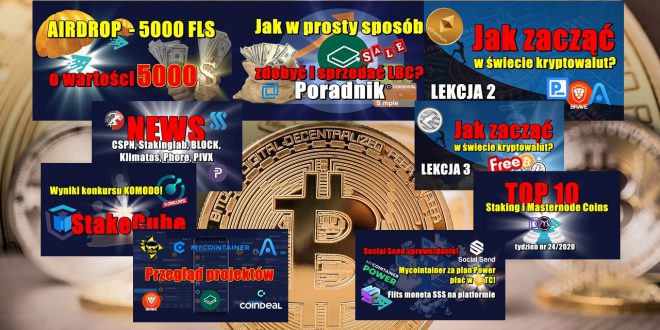 AIRDROP – 5000 FLS, o wartości 5000$! Przegląd projektów. Wyniki konkursu KOMODO! StakeCube. Jak zacząć w świecie kryptowalut