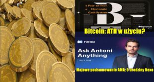 Bitcoin ATH w użyciu Majowe podsumowanie AMA 5 urodziny Nexo. Najnowsze informacje ze świata crypto