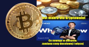 Test makro dla kryptowalut. Co nowego w sierpniu na Nexo zamiana ceny docelowej i więcej. Bitcoin informacje