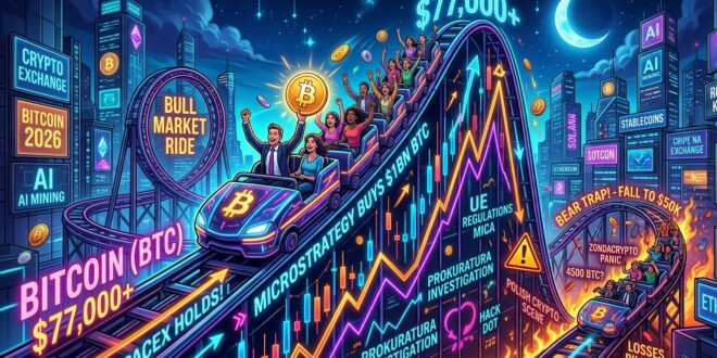 Krypto-Rollercoaster 2026 Między Księżycem a Prokuraturą