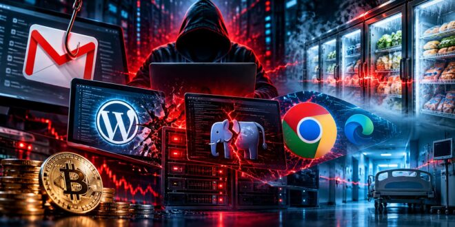 Cyberataki w październiku 2026 Gmail, WordPress, PHP2Shell i lodówki pod ostrzałem