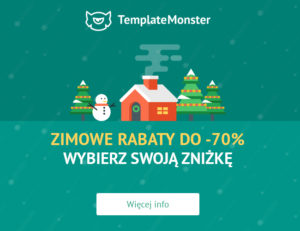 Zimowe rabaty w TemplateMonster na motywy: WordPress, WooCommerce, Drupal, Magento, Shopify i PrestaShop