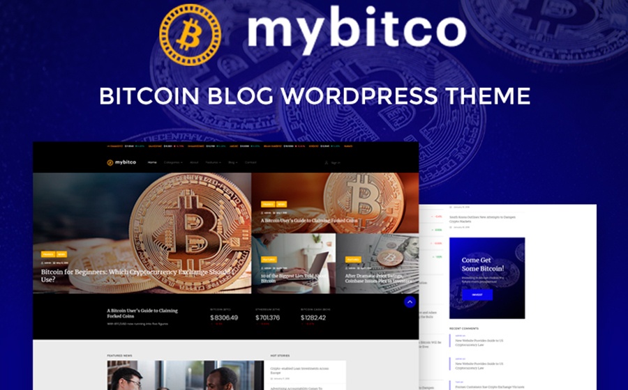 Motyw WordPress Mybitco