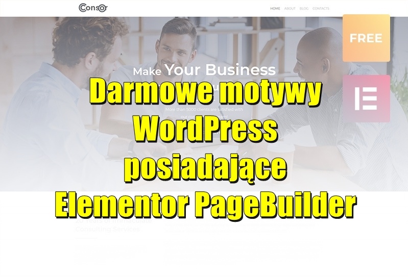Darmowe motywy WordPress posiadające Elementor PageBuilder